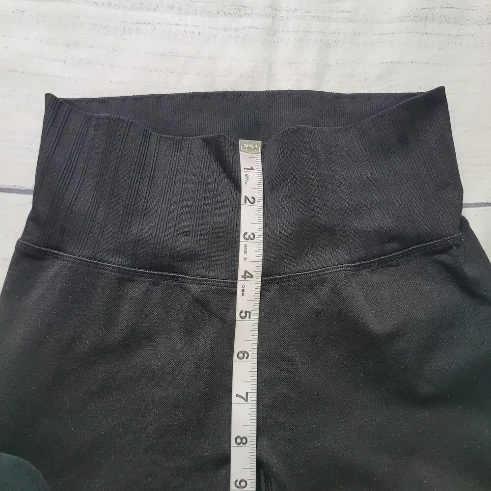 Athleta Size S‎ Seamless High Rise Intarsia Knit Leggings Athleisure Barre Gym